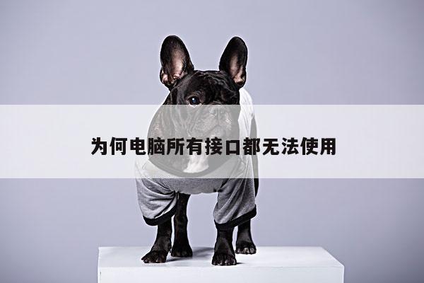 【凯发k8官网入口】为何电脑所有接口都无法使用